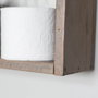 Hanah Home Raf250 Estantería de pared en madera de abeto color nogal